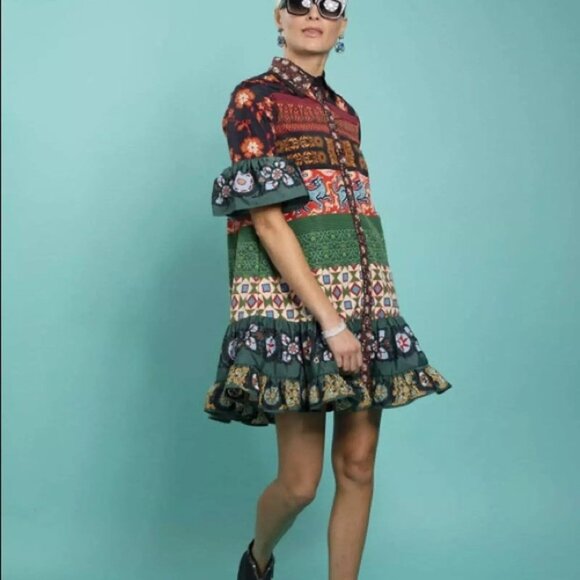 La Double J Choux Dress - Patchwork, M - Picture 3 of 4